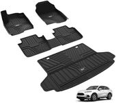 3W Floor Mats & Cargo Liner Fit for Honda HR-V 2023 2024 2025, Honda HRV Accessories TPE All Weather Custom Fit Floor Liner and Cargo Liner Mat, Black