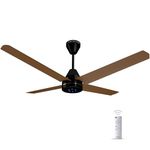Colorbot Stella Quad1200 mm 4 Blade Designer BLDC Ceiling Fans with Remote Control | BEE 5 Star Rated | High Speed | Power Saver | 100% Copper Winding | Noiseless | 2+2 Year Warranty (Urban Oak)