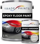 2 Pack Epoxy Garage Concrete Floor Paint - 2.5 Litre (Light Grey BS00A05)
