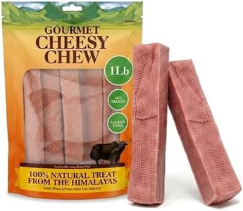 Advance Pet Products Gourmet Cheesy Chew for Dogs (1 lb, 5 Count) - Himalayan Yak Cheese Dog Treat, Natural Long Lasting Protein Rich Chew for Small Medium Large Dogs, Healthy Pet Snack - Strawberry