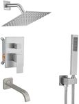 Heable Brushed Nickel Shower System