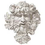 Design Toscano OS6212M Bacchus, God of Wine Greenman Wall Sculpture, Medium, 30.5 cm, Polyresin, Antique Stone