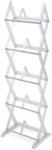 Atlantic Mitsu 5-Tier Portable Media Storage Rack – Holds 130 CD; or 90 DVD; or 105 Blu-ray/Console Game Discs – PN 64836265 in Clear