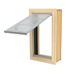 Endura Flap E2 Pet Door for Walls in Tan | Energy-Efficient Single Flap Design for Wall Installations | All-Weather Protection with Insulating Dual-Layer Flap | Tan, Medium, Single Flap