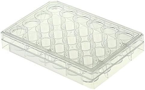 Nest Scientific 702011 Polystyrene 24 Well Cell Culture Plate, Flat Bottom, Non-Treated, Sterile, Clear, 1 per Pack, 50 per Case (Pack of 50)