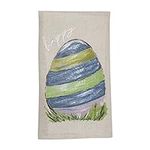 Mud Pie Painted Easter Towel, Egg, 14" x 21"