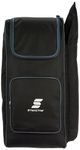 Amazon Brand - Symactive Cricket Kit Bag | Dedicated Bat Pocket | Durable Construction | Ample Storage Space | Adjustable Shoulder Straps | Zipper (Black)