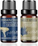 Frankincense and Myrrh Essential Oil for Skin - Rare Boswellia Neglecta, Relieving, Passive Organic Essential Oil for Skin, Fully Sustainable, Wild Harvested, 2 Bottles of 10ml Each