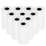 10 Rolls Thermal Paper Till Rolls, Camera Thermal Printer Paper White Portable Thermal Printing Camera Photo Paper Rolls, White Instant Print Camera Refill Paper Best Choice for Kid's Instant Camera