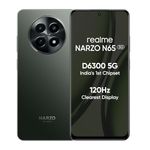 realme NARZO N65 5G (Deep Green 4GB RAM, 128GB Storage) India's 1st D6300 5G Chipset | Ultra Slim 190g Design | 120Hz Eye Comfort Display | 50MP AI Camera| Charger in The Box