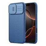 Nillkin Compatible with iPhone 16 Pro Max Case with Sliding Camera Cover, Camera Lens Protector Privacy, Thin Slim Fit, Shockproof Protective, Raised Lens Bezel, iPhone Case 6.9" 2024 - Blue