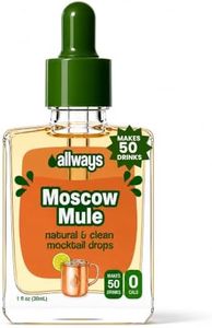 Allways Moscow Mule Drops – Sugar Free Liquid Water Enhancer with Monk Fruit – Zero Calorie Moscow Mule Mocktail Drink Mix for Water or Sparkling Water– Natural Flavors – 50 Servings – No Sugar Hydration