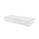 Compactor Extra Flat Underbed Storage Case, Anti-Dust, Milky Range, Transparent, Polypropylene and EVA, 45 x 108 x H15cm, RAN2980, PEVA 0,1 mm, White