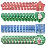 THE TWIDDLERS - 48 Mini Christmas Maze Puzzle Toy Games, Assorted Festive Designs and Shapes for Kids, Party Gift Bag Stocking Fillers, Cracker Fillers and Favours