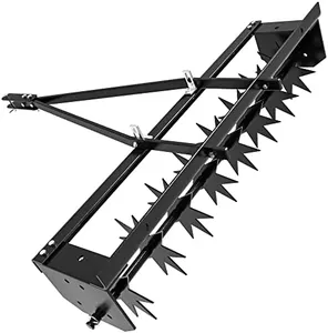 YITAMOTOR 32" Tow Spike Aerator Tool Tow Behind Lawn Aerator Black