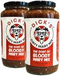 Dick's Dirty Mary Mix | Craft Bloody Mary Mix | Premium Cocktail Mixer | 2 Pack | 32 oz