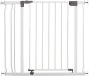 Dreambaby Liberty Walk Thru Auto Close Baby Safety Gate Set - with 3.5inch Extension Panel - Fits 29.5-36.5inch Openings - Pressure Mounted Security Gates - Model L776 - White