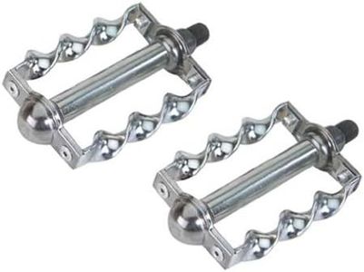 Lowrider Twisted Pedals 1/2" Chrome. Bike Pedals, Bicycle Pedal, Beach Cruiser, Chopper, Limo, Stretch Bike