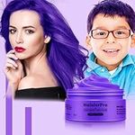 HaiolorPro Purple Temporary Hair Color Dye Wax Washable，Non Permanent Hair Color Spray for kids, Hair Makeup Paint Wax for Parties or Cosplay, Hair Coloring Products No Messy (Purple)