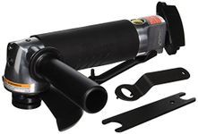 Ingersoll Rand 422G Edge Series 5" Air Angle Grinder, Powerful 1.0 HP Motor, Locking Lever with Tease Throttle, Front Exhaust, Anti Vibration Hand Grip, Black