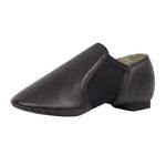 ARCLIBER PU Leather Jazz Shoes for Girls and Boys, Slip-on Dance Shoes Black Jazz Shoes Size 3.5