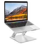 Desire2 Laptop Riser Stand, Computer Desk Table Stand, Aluminium Ventilated Ergonomic Adjustable Height And Angle Compatible with MacBooks and Laptops 11-17 inches