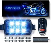 NINEO 8 pcs Motorcycle RGB LED Stri