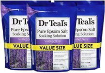 Dr Teal's Epsom Salt 3-Pack (21lbs Total) Lavender Soothe & Sleep