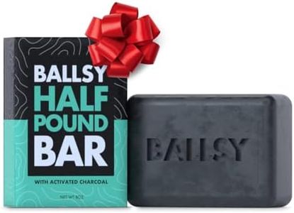 Ballsy Bar Soap Activated Charcoal, Essential Oils, and Plant Extracts .5lb