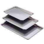 Anolon Nonstick Bakeware 3-Piece Cookie Pan Set, Graphite