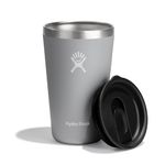 HYDRO FLASK - All Around Tumbler 473 ml (16 oz) with Closable Spill Proof Press-In Lid - Stainless Steel Double Wall Vacuum Insulated - BPA-Free - Birch