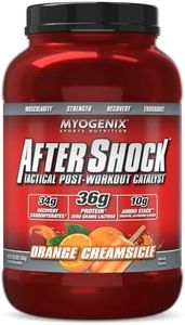Myogenix Aftershock Post Workout, Muscle Growth Whey Protein Powder | Anabolic Whey Protein and Mass Building Carbohydrates | Amino Stack Creatine and Glutamine Plus BCAAs | Orange Creamsicle 3 LBS