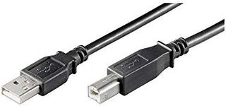 Goobay 96185 USB 2.0 Hi-Speed Cable, Black, 1m Length