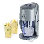 LIVIVO Electric Ice Crusher with Ice Scoop and Large Removable Hopper Box for Making Snow Cones, Blending Slushie, Cocktail, Frappe, Iced Tea and Coffee etc (Grey)