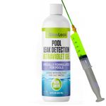 Glow Leak Pool Leak Detector + Precision Applicator, Underwater Leak Identification for All Pool Types, UV Pool Leak Detection Kit (12 fl oz) Neon Green