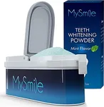 MySmile Teeth Whitening Powder for Tooth Whitening, Toothpaste Natural Powder Teeth Whitener, Enamel Safe Whitening Tooth Cleaning Powder, Tooth Stain Remover and Polisher, Fresh Mint