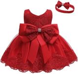 Baby Girls Lace Dress Bowknot Flowe