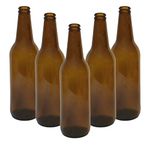 DIAH DO IT AT HOME Brown Glass Beer Bottle 500ml (0.5L) with Crown Cap Lid for Beer Lager Cider Home Brewing (40 x Beer Bottle 500ml with 100 crown caps)