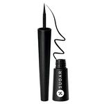 SUGAR Cosmetics Gloss Boss 24Hr Glossy Eyeliner Gel With Brush | Smudeproof & Waterproof - 01 Back In Black (Black Eyeliner) | 3Ml