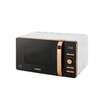 Tower T24021W Digital Microwave with 60-Minute Timer and 8 Autocook Settings, 20L, 800W White and Rose Gold