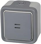 Legrand 191513 Plexo Light Switch, Grey