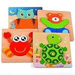 Puzzles Jigsaw for Baby Boys, Wooden Puzzles Toys for 1-3 Year Old Boys Girls Birthday Gift for 1-3 Year Old Toddlers Kids Education Toy Age 1 2 3 Baby Children