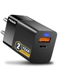 FEDUS 65W GaN Charger, Fast Charger Gan Adapter Type C & USB Port Charging Wall for Laptop, Phone, Samsung, iPhone, Tab/Pad MacBook, Dell, HP, ASUS, 65W, 45W, 18W, 2 Yr Warranty
