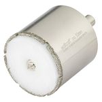 Wolfcraft 5929000 Diamond Ceramic Hole Saw accessory with 10 mm Shank and 53 mm Ø Sponge Included