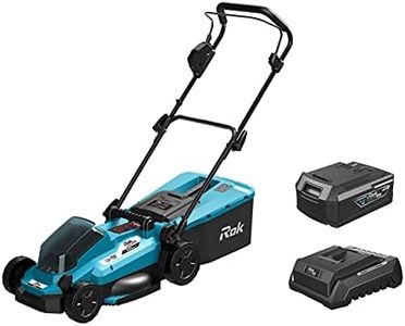 Rok Cordless Lawn Mower Kit 18 V, Black/Blue
