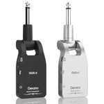 Getaria 2.4GHZ Wireless Guitar System Built-in Rechargeable Lithium Battery Digital Transmitter Receiver for Electric Guitars Bass (Black)