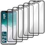 Aduro Screen Protector for Apple iPhone 11 Pro MAX/iPhone Xs MAX, Shatterguardz Tempered Glass Shatter Proof Film, 5 Pack