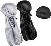 WLLHYF 3 Pieces Silky Durag Caps El