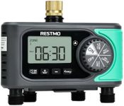 RESTMO 4-Zone Sprinkler Timer, Programmable Water Timer for Garden Hose