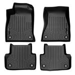 SMARTLINER Custom Fit Floor Mats 2 Row Liner Set Black for 2018-2019 Audi A5 Sedan / S5 Sedan / A5 Sportback / S5 Sportback